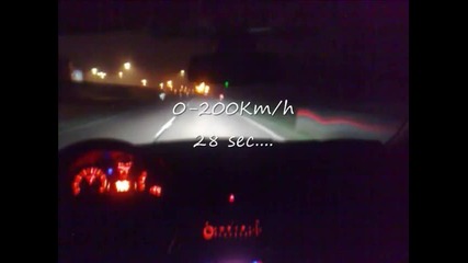 0 до 200km с Peugeot 207 Rc 