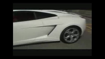 White Lamborghini Gallardo 