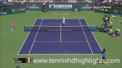 Feliciano Lopez vs Kei Nishikori - Indian Wells 2015