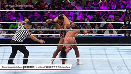 Drew McIntyre kicks out of the Big Ending: WWE Crown Jewel 2021 (WWE Network Exclusive)