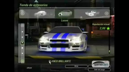 Trucos Need for speed underground 2 skyline 2fas2furious