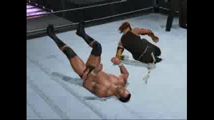 WWE SmackDown vs. RAW 08 - Jeff Hardy : Swanton Bomb (Играя на компа)