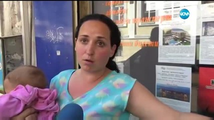 Тухла и мазилка паднаха върху бебе