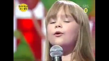 Това дете е на 6 години и пее ! Connie Talbot - I Will Always Love You - Live 