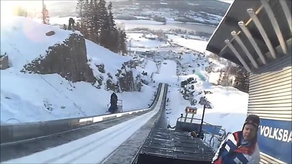 Ски Скок Сниман От Камера На Каската - Jurij Tepes Vikersund 2013