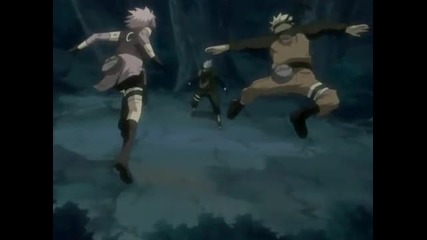 Sakura and Naruto Vs Kakashi Shippuuden