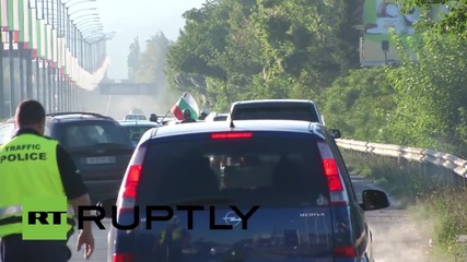 България: Мотористи блокираха магистралата край Варна заради цените на горивата