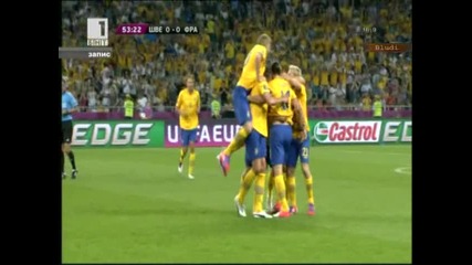 Феноменален гол на Ибрахимович!