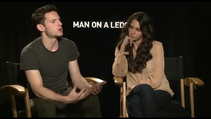 Jamie Bell and Genesis Rodriguez's Official 'man on a Ledge' Interview
