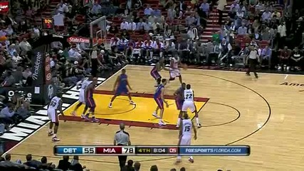 Detroit Pistons @ Miami Heat 72 - 97 [highlights] - 01.12.2010