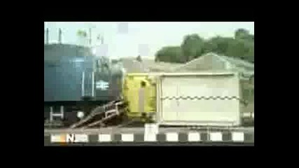 Тест На Влак Как Ще Реагира При Сблъсък