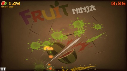 Fruit Ninja Hd gameplay 3