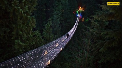 Красив висящ мост във Ванкувър
