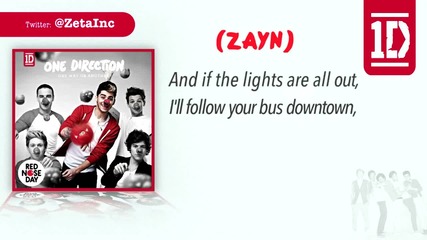 One Direction - One Way Or Another [ L Y R I C S ]