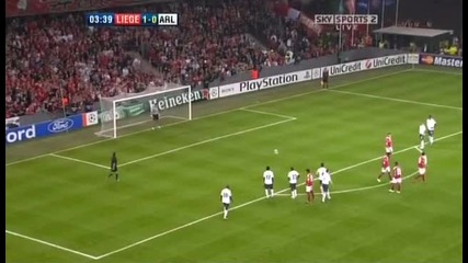 Standard Liege 2 - 0 Arsenal - Jovanovic 