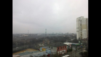 Time lapse - дъжд в София 2.3.2014