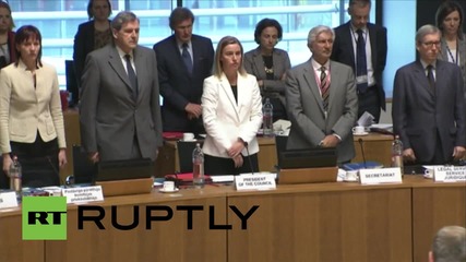 Luxembourg: EU FMs hold minute of silence after Med migrant ship catastrophe