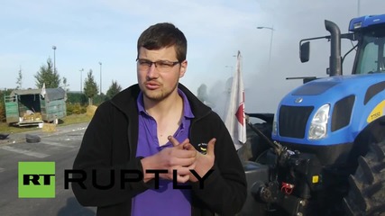 Франция: Протестиращи блокираха доставките на Лидл с горящи гуми