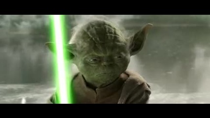 Yoda killin 2 clones 