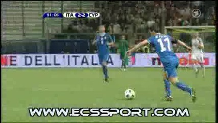 Италия - Кипър 3:2 Highlights