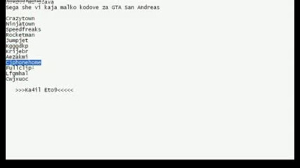 Kodove za Gta