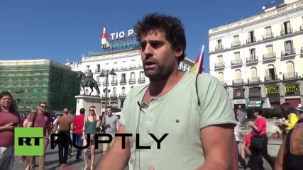 Spain: Anti-monarchy activists rally in support of self-determination