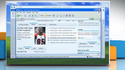 Microsoft® Word 2010: How to insert a picture from a webpage in Windows® Xp