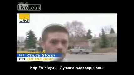 Смахнат Репортер -  Live TV-си смазва мутрата на живо!