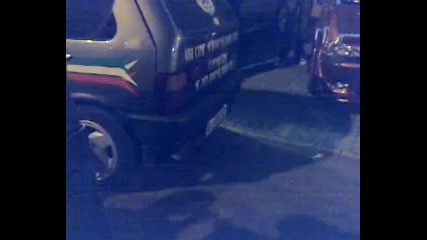 Fiat Uno Turbo Lancia fiamme