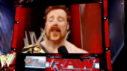 Sheamus дава интервю за победата си от преди малко - Wwe Raw - 5/5/14