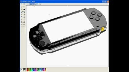 How to draw a Psp in Ms Paint 