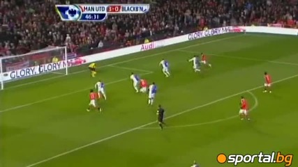 Берба с пет гола Манчестър Юнайтед 7:1 Блекбърн 27.11.2010