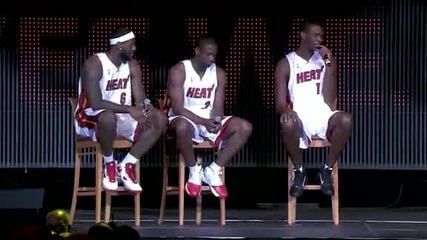 Най - Доброто Трио в Nba за 2010/2011 сезон в Маями Lebron, Dwade & Chris Bosh 