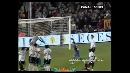 perfect freekick by ronaldinho