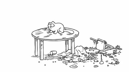 Simon's Cat in 'lunch Break'