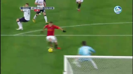 As Roma - Cagliari 3 - 0 Страхотен Гол на Menez