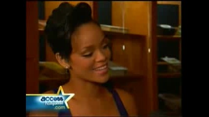 Rihanna Зад Сцената На Grammy 2008 - много сладка!