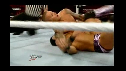 Wwe raw 11, 10, 2010 Randy Orton vs Justin Gabriel 