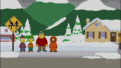 Семейство Симпсън - Пародия на South Park 