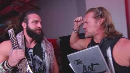 Chris Jericho performs a song for Elias: Raw 25, Jan. 22, 2018