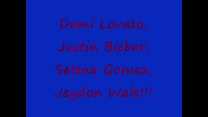 konkurs4e na Demi Lovato, Justin Bieber, Selena Gomez & Jeydon Wale 
