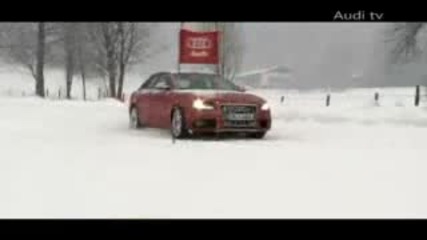 Audi S4 срещу скиор Medium Quality