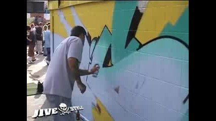 рисуване на графити - Seen,  Can2,  Cope2 & Zebster - Wallstreet Graffiti Meeting