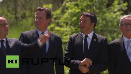 Germany: G7 leaders smile for the cameras outside Castle Elmau