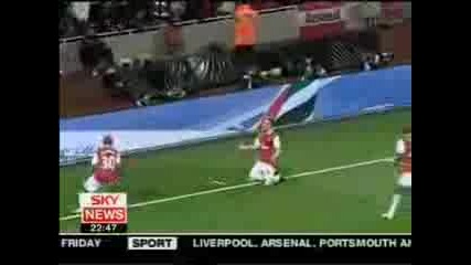 Arsenal Newcastle 2 - 0 Goals 25.sept 2007