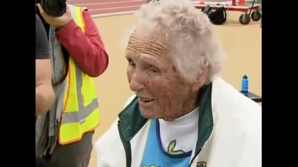 100 - годишна баба взе златен медал за хвърляне на гюле