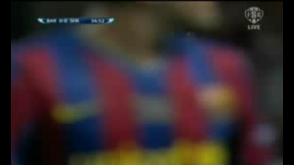 Барселона - Шахтьор Донецк 1:0(втора част,  първо полувреме)