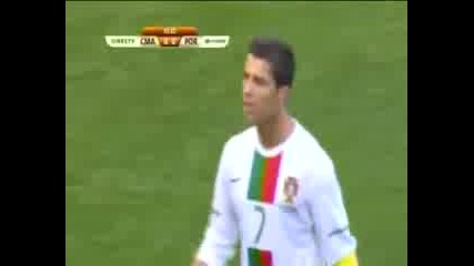Гредата на Роналдо срещу Код ивоар World Cup 2010 