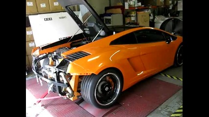 Lamborghini Gallardo With Custom Exhaust 