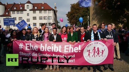 Germany: Pro-LGBT protesters scuffle with police at AfD demo